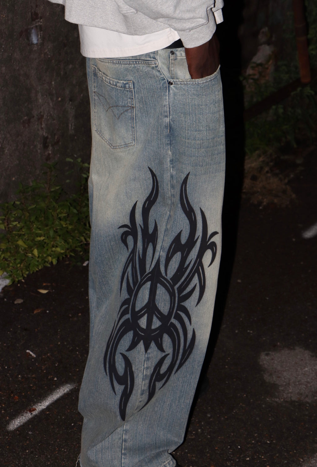 Tribal Peace Denim