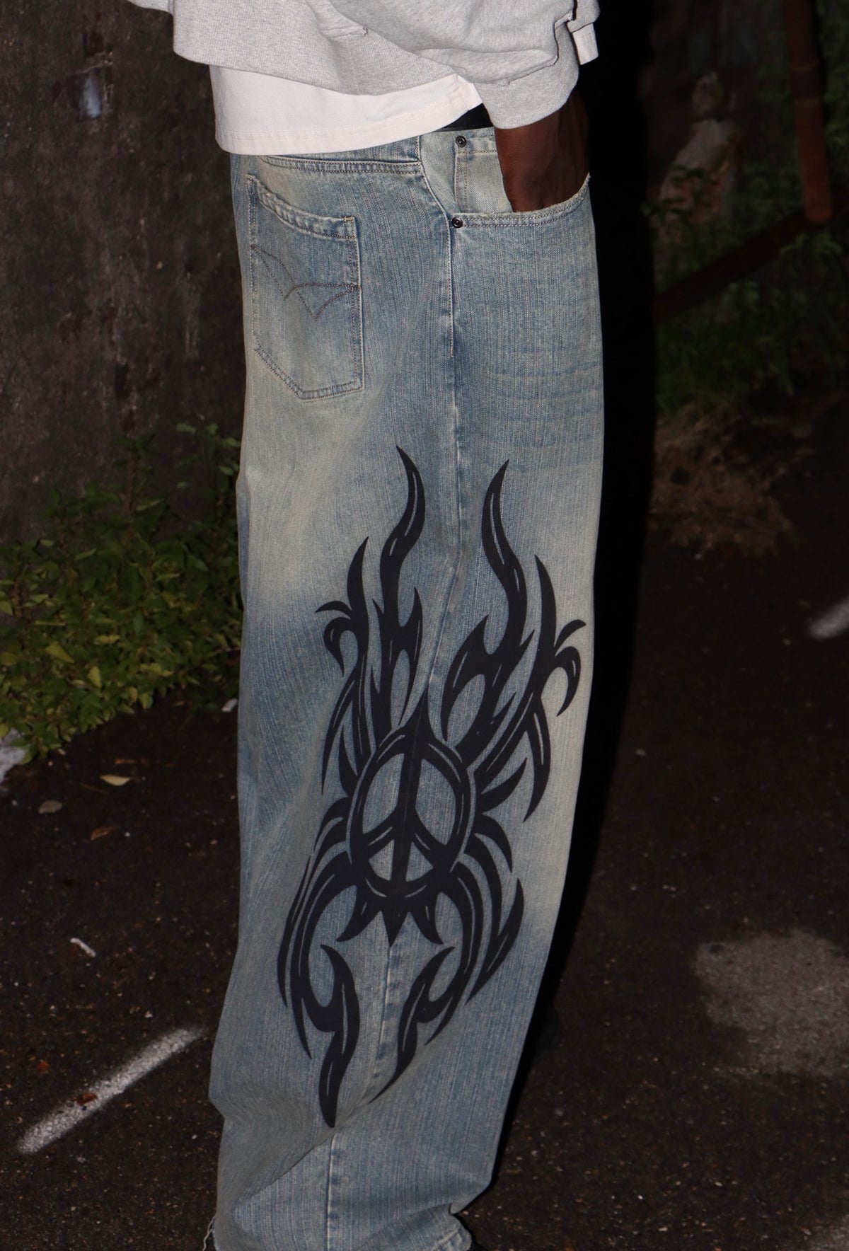 Tribal Peace Denim